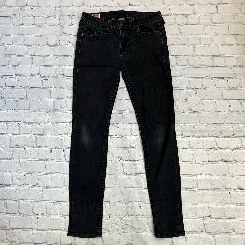 true religion black skinny jeans